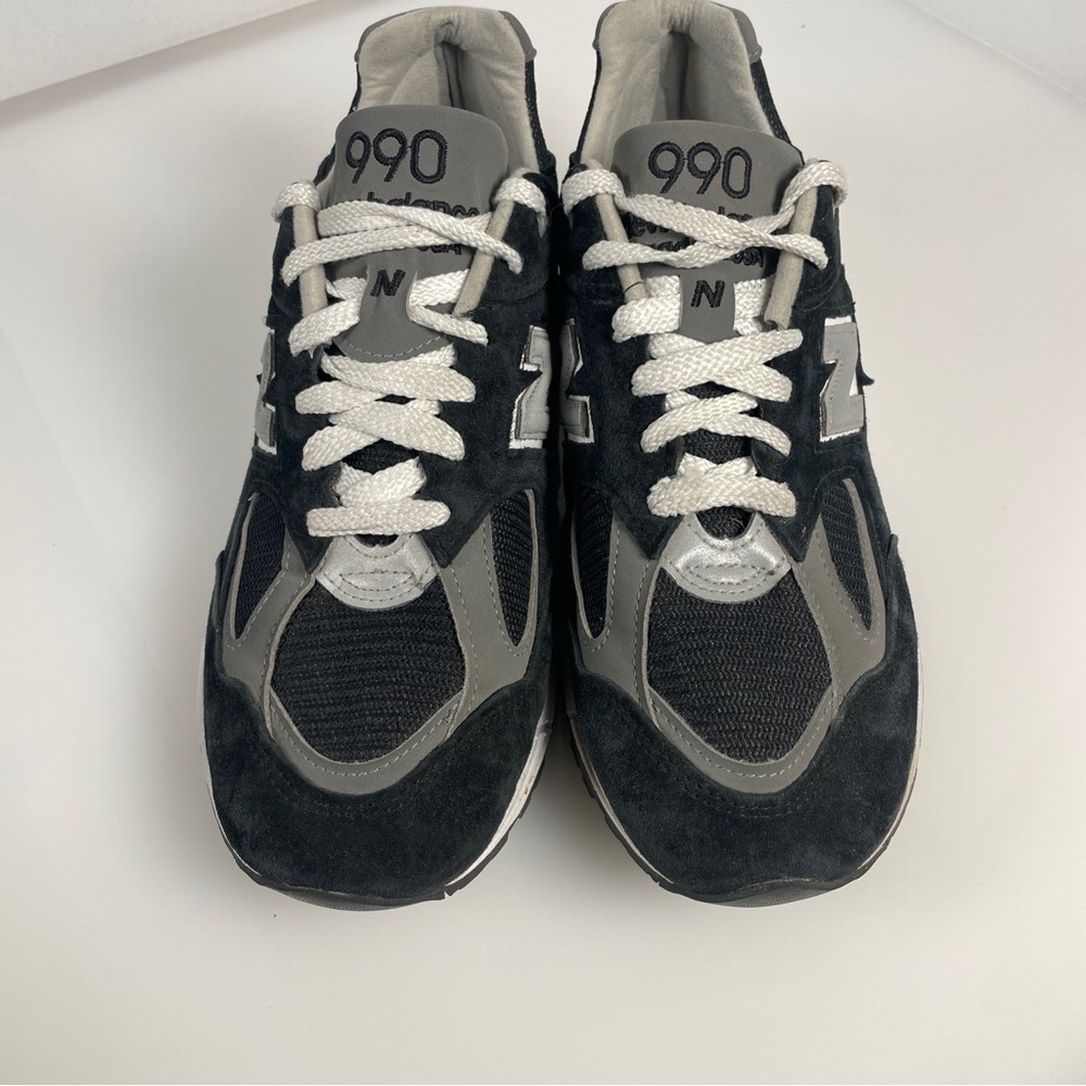 New Balance 990V2 Black Made In USA Lifestyle Sneakers Men's 9 Rare M990BL2 - Picture 2 of 8